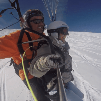 tandem en speedriding a valfrejus