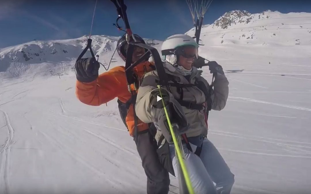 Vidéo d’un bénéficiaire de 2 vols tandems en speed riding